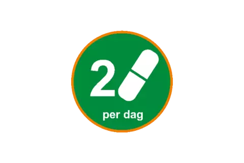 2 tabletten per dag